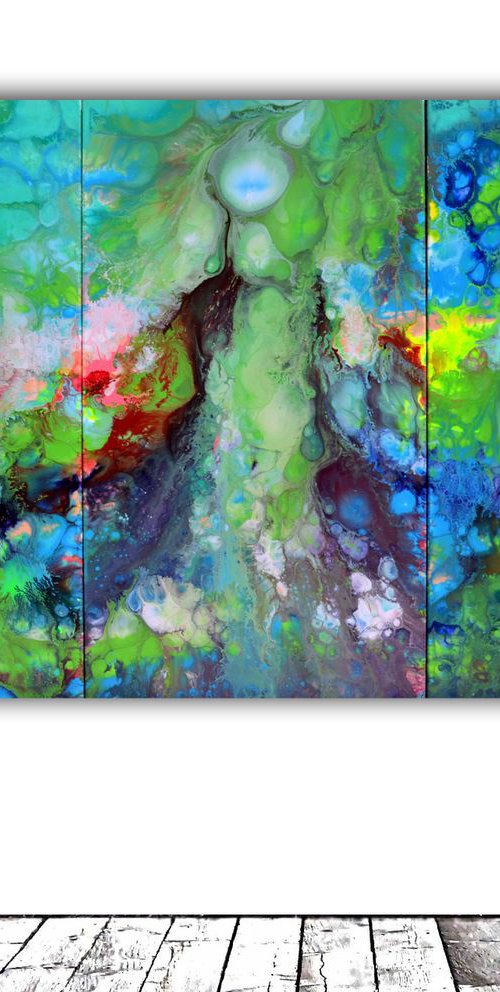 HUGE Painting XXXL - FREE SHIPPING - Gaia's Wisdom - 150x90x2 cm - Large Abstract, Supersized Painting - Ready to Hang, Hotel Wall Decor by Soos Tiberiu