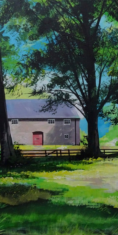 Sunlight And Shadows At The Barn Castleward by Joseph Lynch