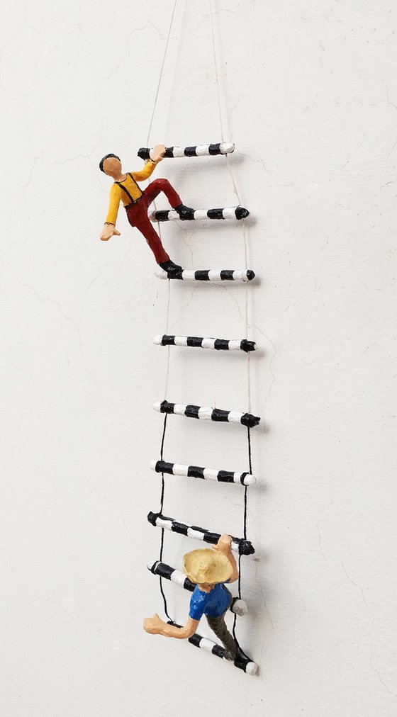Climbers on the ladder