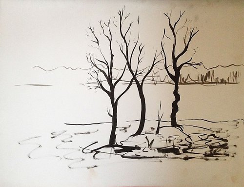 three trees by René Goorman