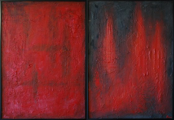 "Up And Down". Diptych.