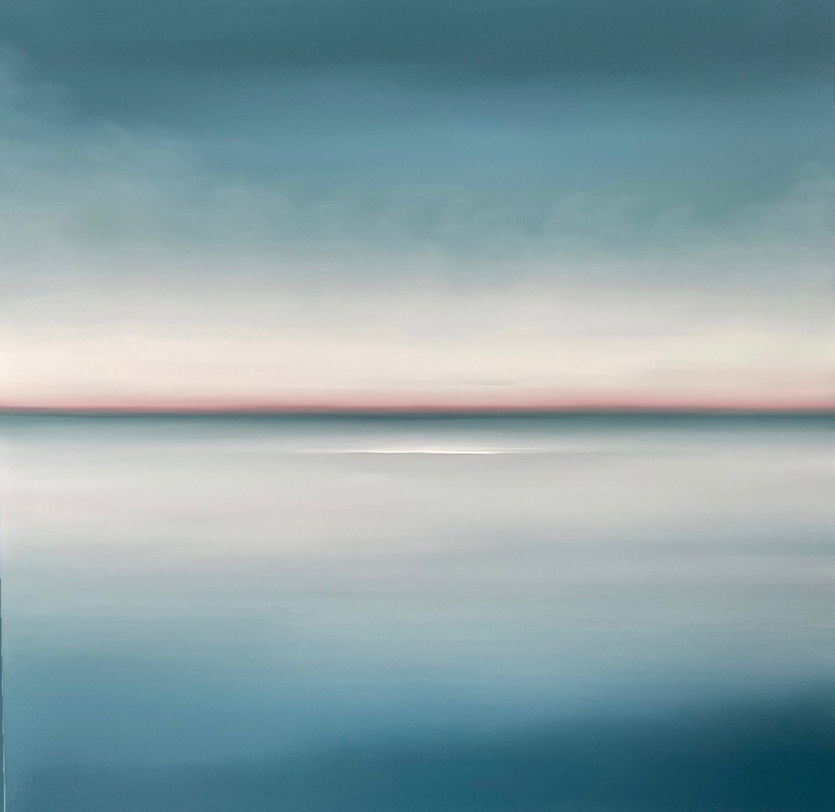 Photorealistic Landscape Oil Painting By Larissa Uvarova, 39 X 39", Deep Inside 70, Original Artwork