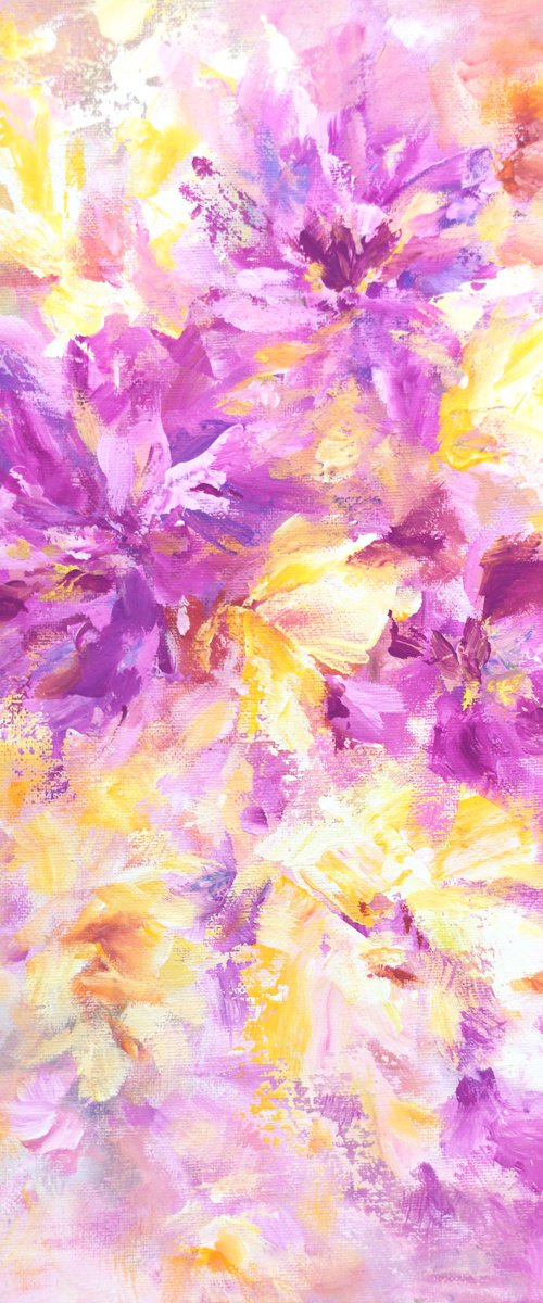 Abstract floral art "Summer" by Olga Grigo