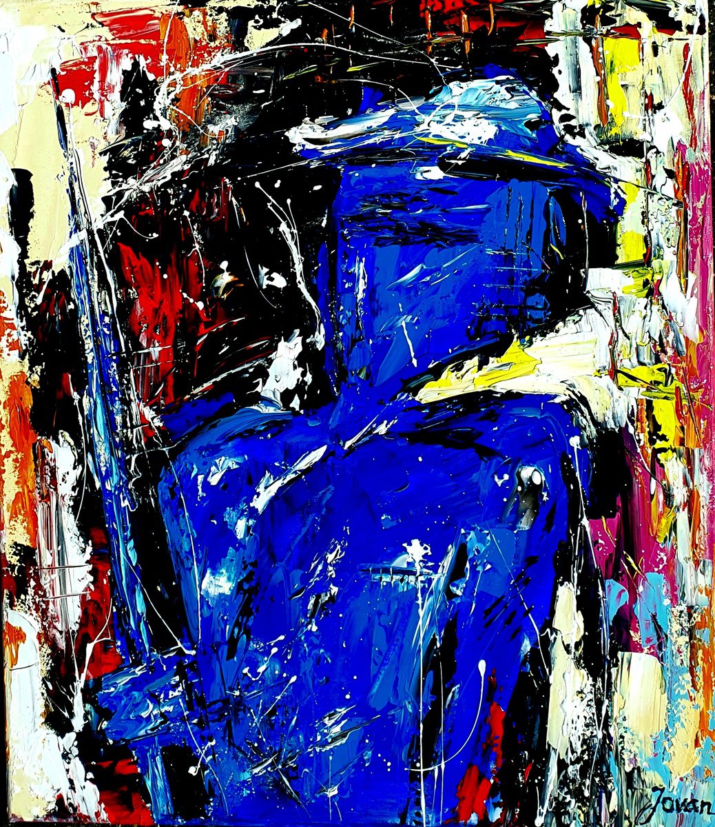 Abstract composition, Blue Soldier by Jovan Srijemac