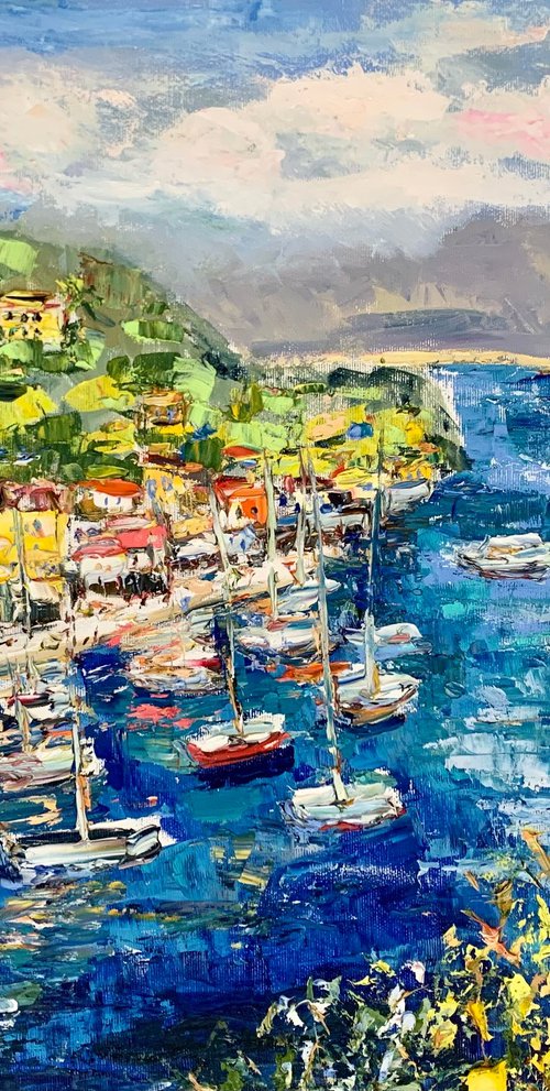 Portofino coast. Italy by Vilma Gataveckienė
