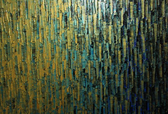 Gold blue fade