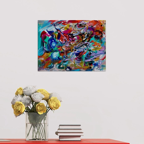 Genesis 240822 - original acrylic abstract painting