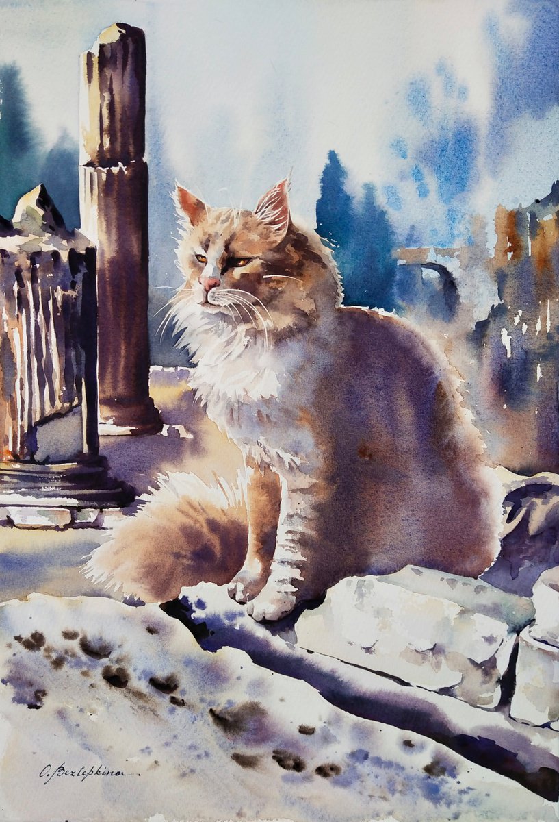 Ephesus cat #4 by Olga Bezlepkina