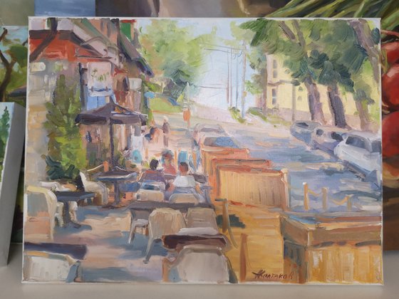 Hydrostone, plein air