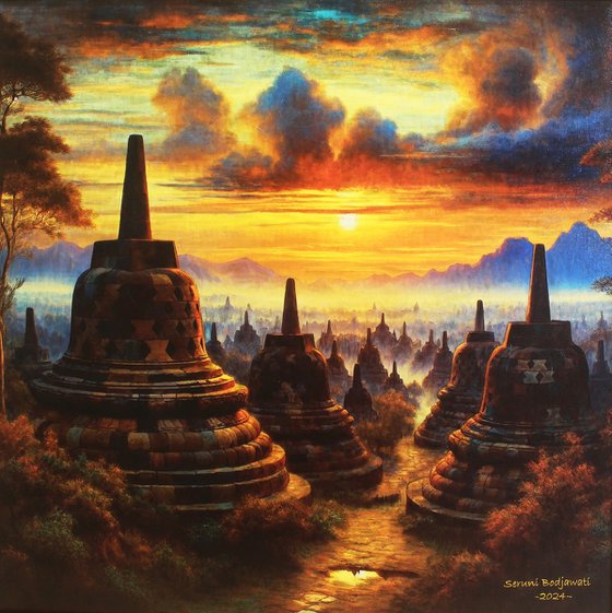 Borobudur Embraces the Sun