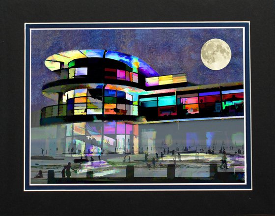 Art Deco, Beach, Moonscape Montage