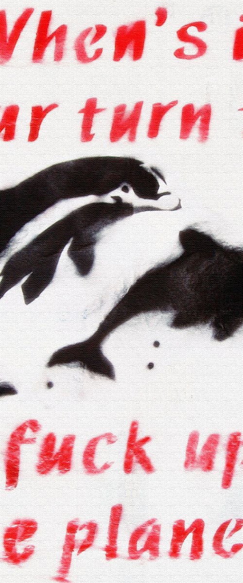 TRASH THE PLANET (BOX CANVAS) by Juan Sly