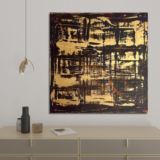 Gold Leaf 70x70x2 cm