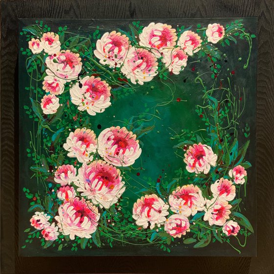 Tangled wild Peonies