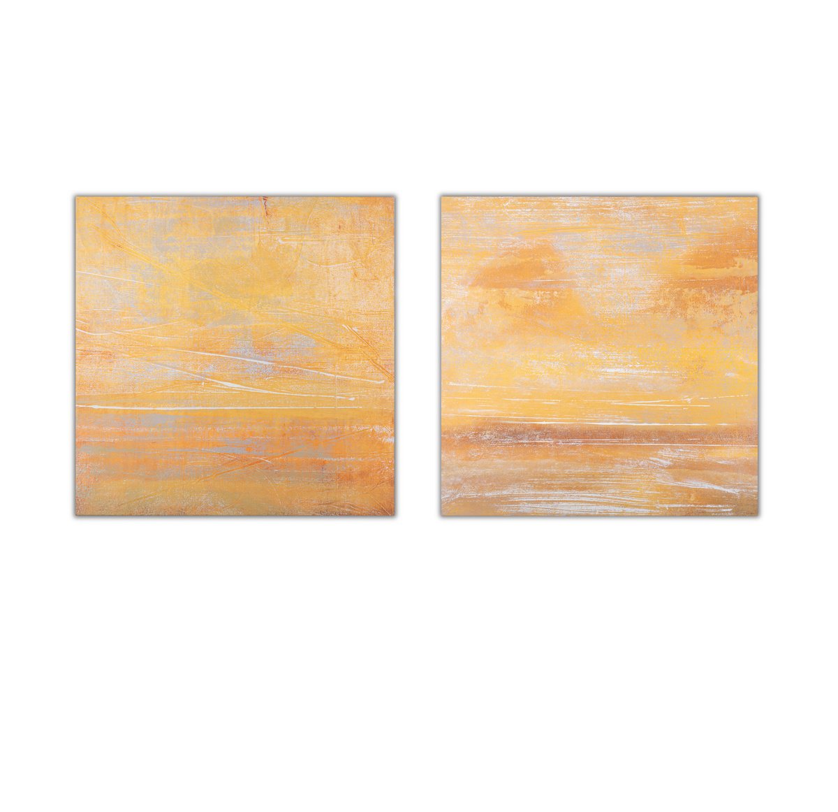 Abstract Acrylic Painting By Rokas Berziunas, 71 X 35", Diptych No. 22-46 & No. 22-47 (180 X 90 Cm), Original Artwork