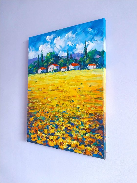 Ukrainian landscape (Sunflowers)