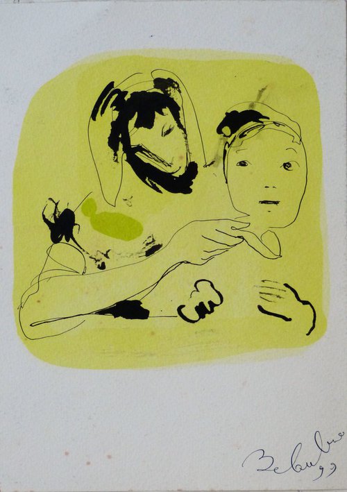 Maternity 2, 21x29 cm by Frederic Belaubre