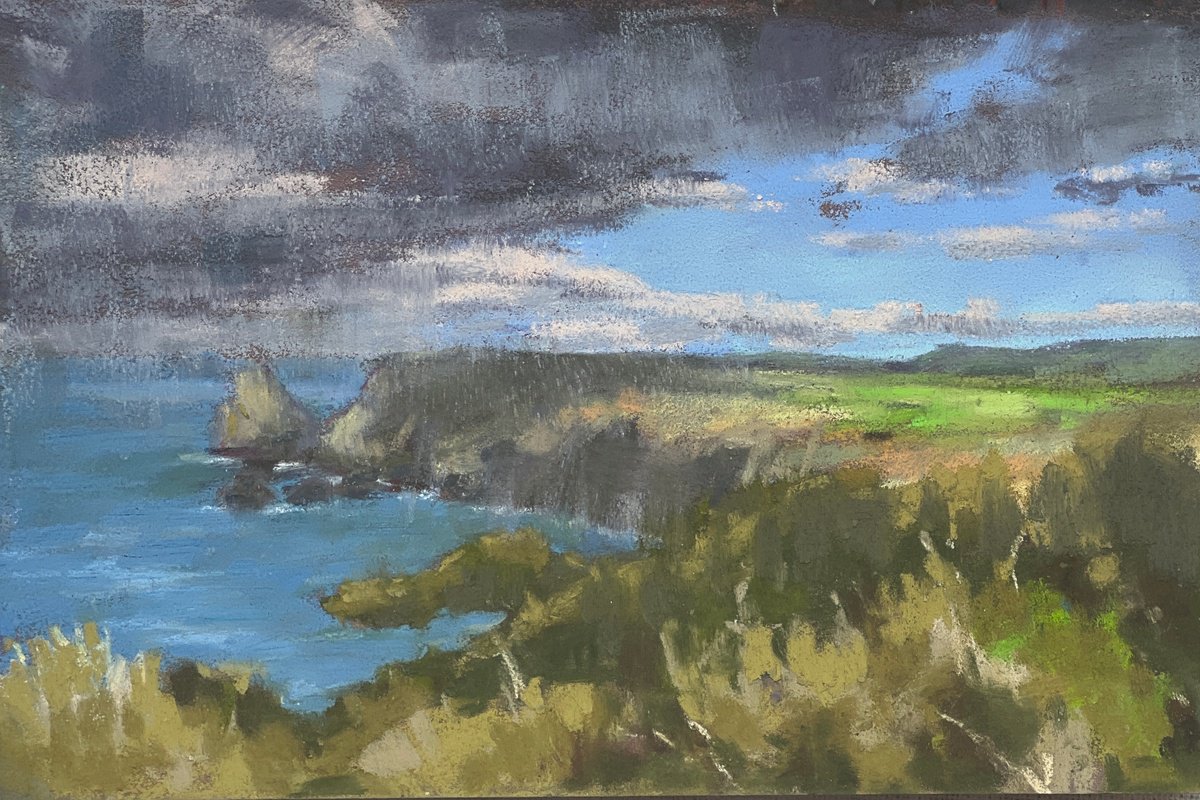 View from Bossiney, Cornwall by Louise Gillard