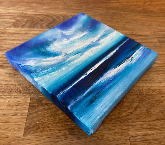 Blue Waves Crashing