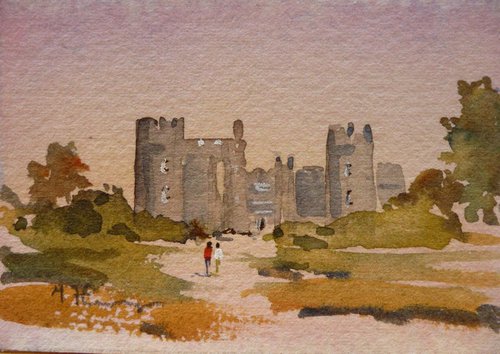 Walking at Malahide Castle by Maire Flanagan