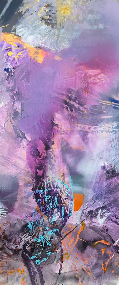 Subtle conection between field flowers and soft begining of my autumn Fantastic mindscape dreamscape by Ovidiu Kloska by Kloska Ovidiu