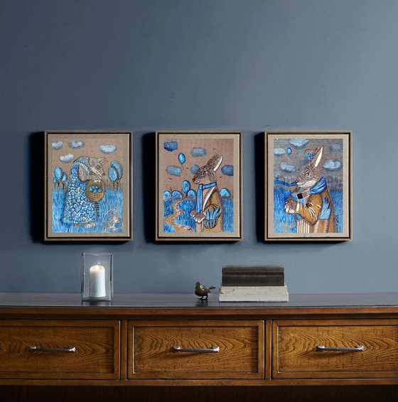 Path Through Blue Fields