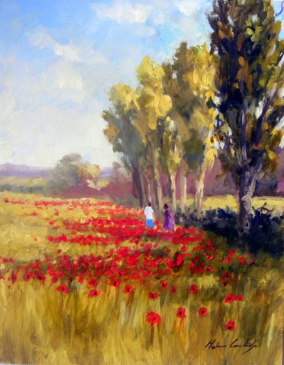 June Poppies by Melanie Cambridge