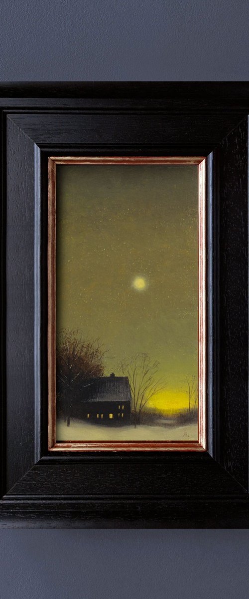 Foggy moon by Ayna Paisley