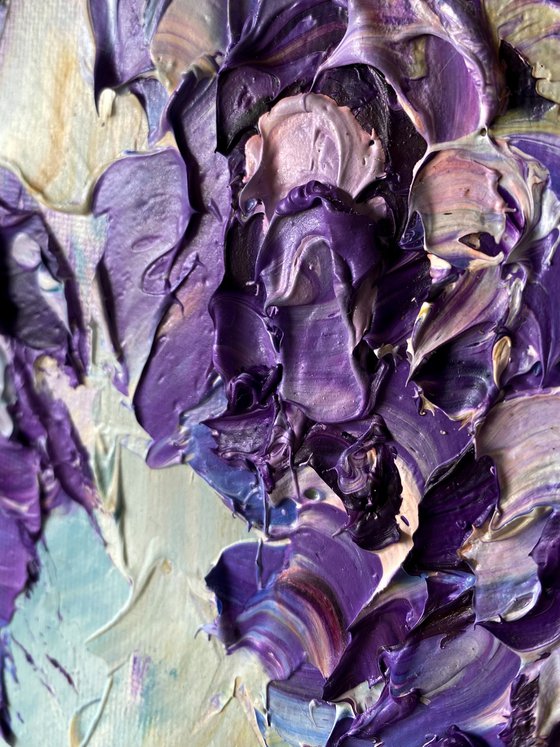 Wisteria Blossoms – Textured Floral