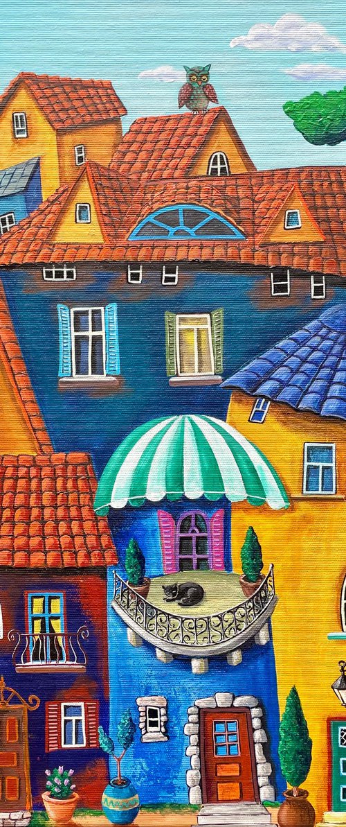 Fairytale town by the sea by Ashot Petrosyan