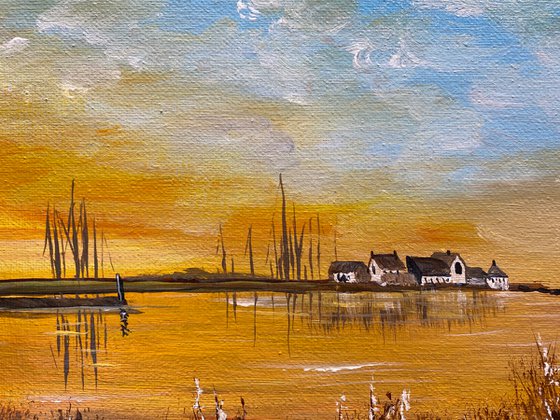 Muddeford Quay on a Panoramic Canvas