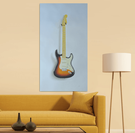 Electric Guitar In Pencil