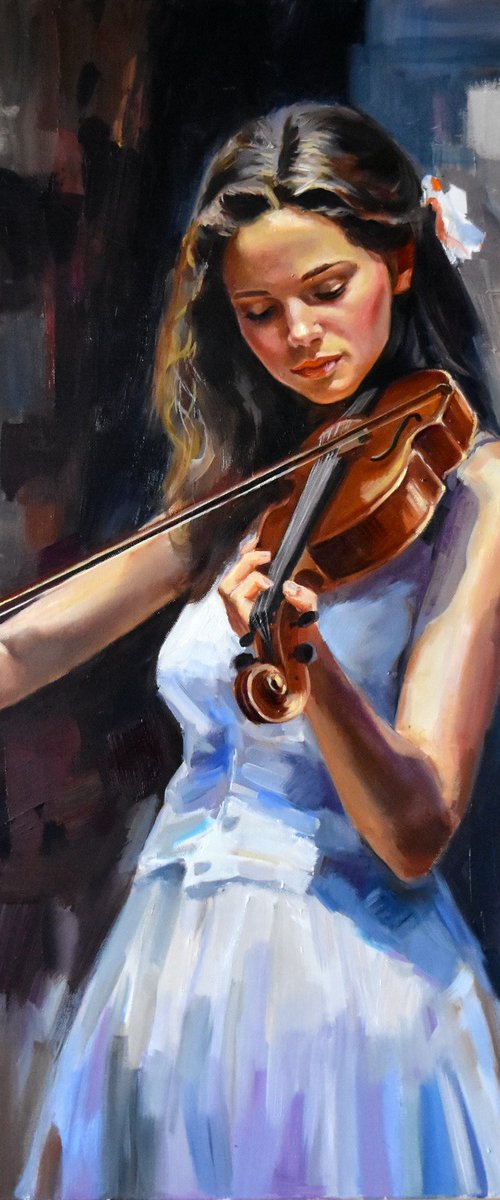 The violin player by Serghei Ghetiu