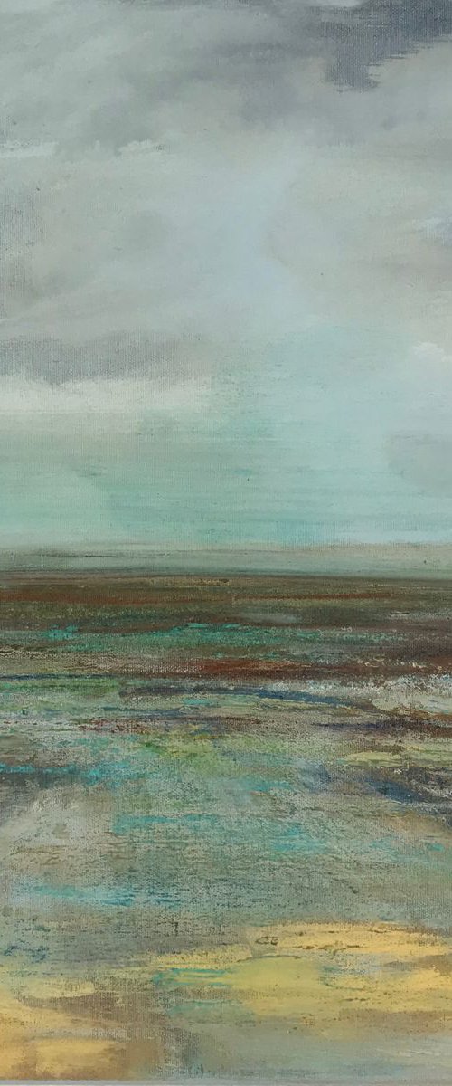 Reflections on Holkham Bay by Amanda Lakin Art