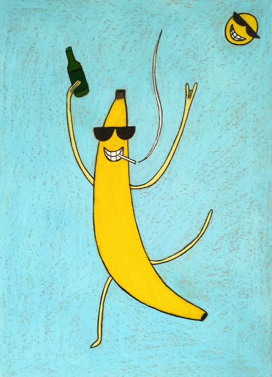 Banana with beer
