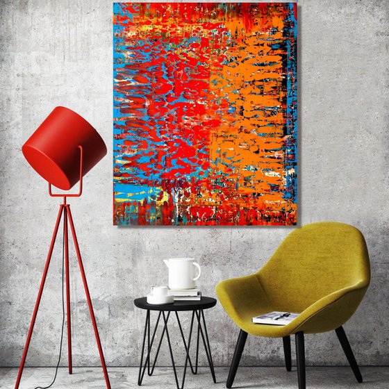 A Million Dreams  - XL LARGE,  ABSTRACT ART – EXPRESSIONS OF ENERGY AND LIGHT. READY TO HANG!