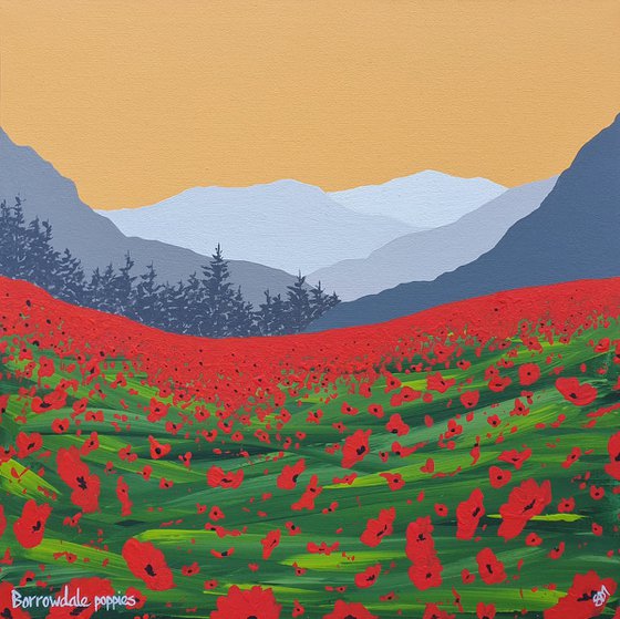 Borrowdale Poppies, The Lake District