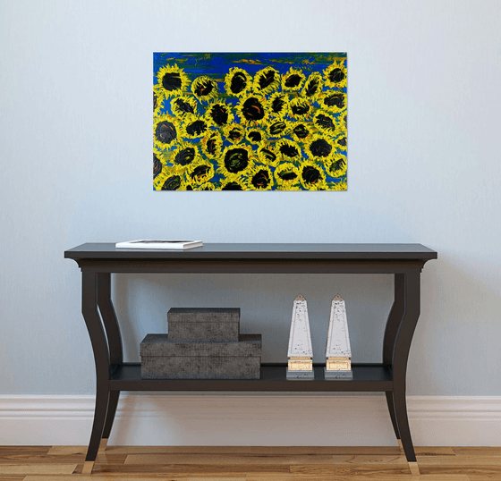 Blooming sunflowers 6