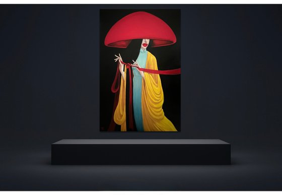 Vietnamese Lady in a Red Hat