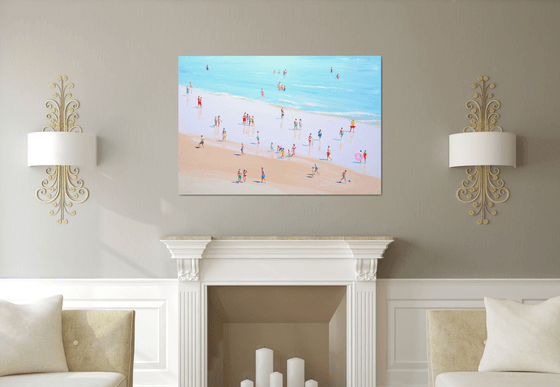 Sunny beach day (framed)