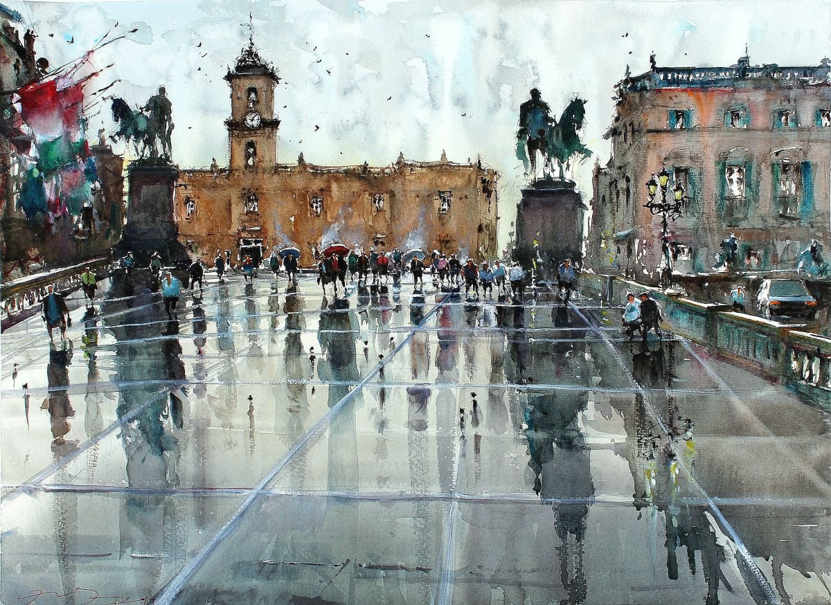Raining Rome by Maximilian Damico
