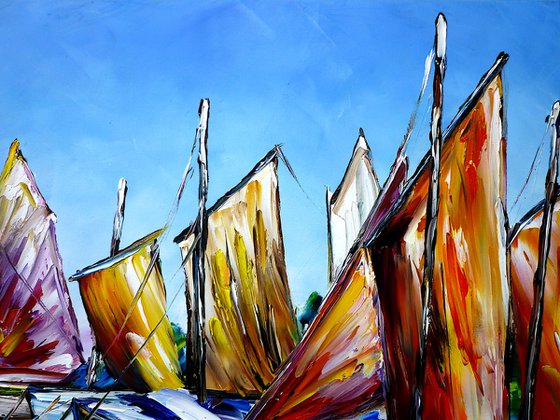 Boats In The Port Of Brittany
