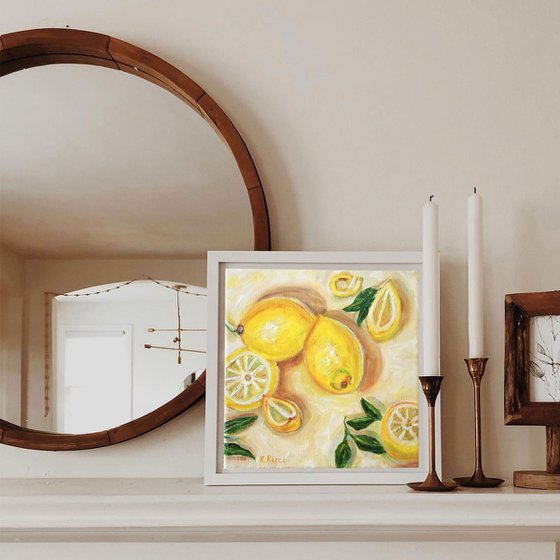 Lemons on Table