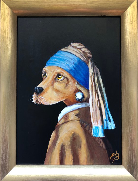 Dog with a pearl earring #23