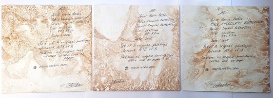 Set of 3 «Chocolate Butterflies»