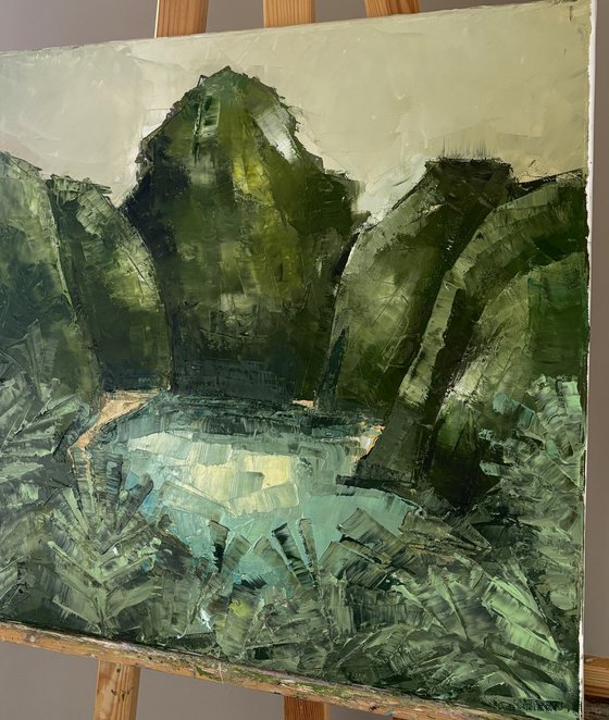 Tropical mountain Lagoon