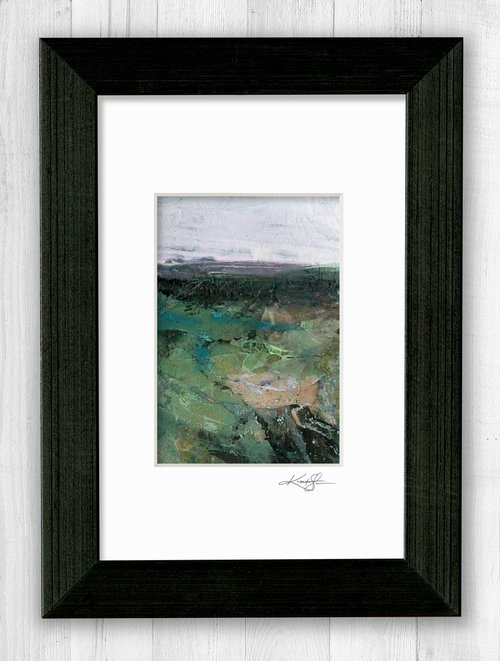 Mystical Land 402 - Small Textural Landscape painting by Kathy Morton Stanion by Kathy Morton Stanion