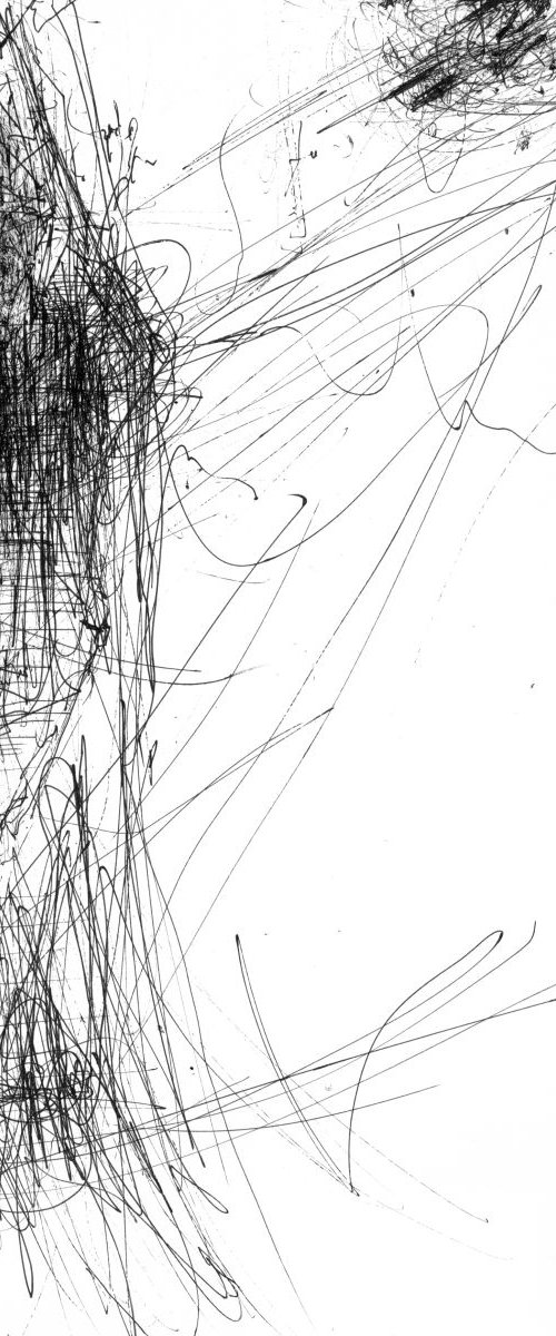 SUBLIME ART BY MASTER OVIDIU KLOSKA SPONATANE VIBRATING LINES DRAWING SPIRITUAL ONIRIC ART by Kloska Ovidiu
