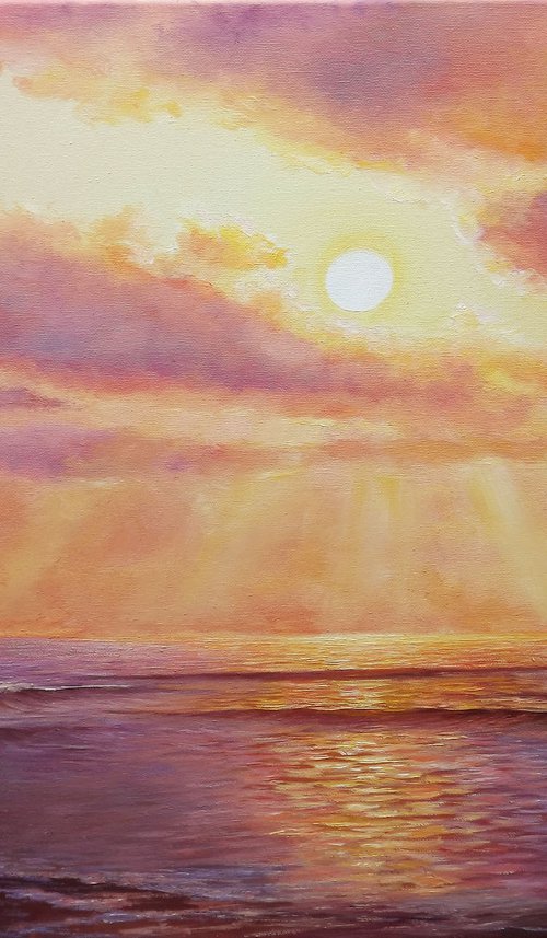 Purple Sunset by Oleg Riabchuk