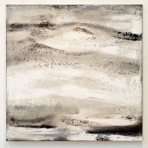 Brown white abstract painting DH218 by Radek Smach